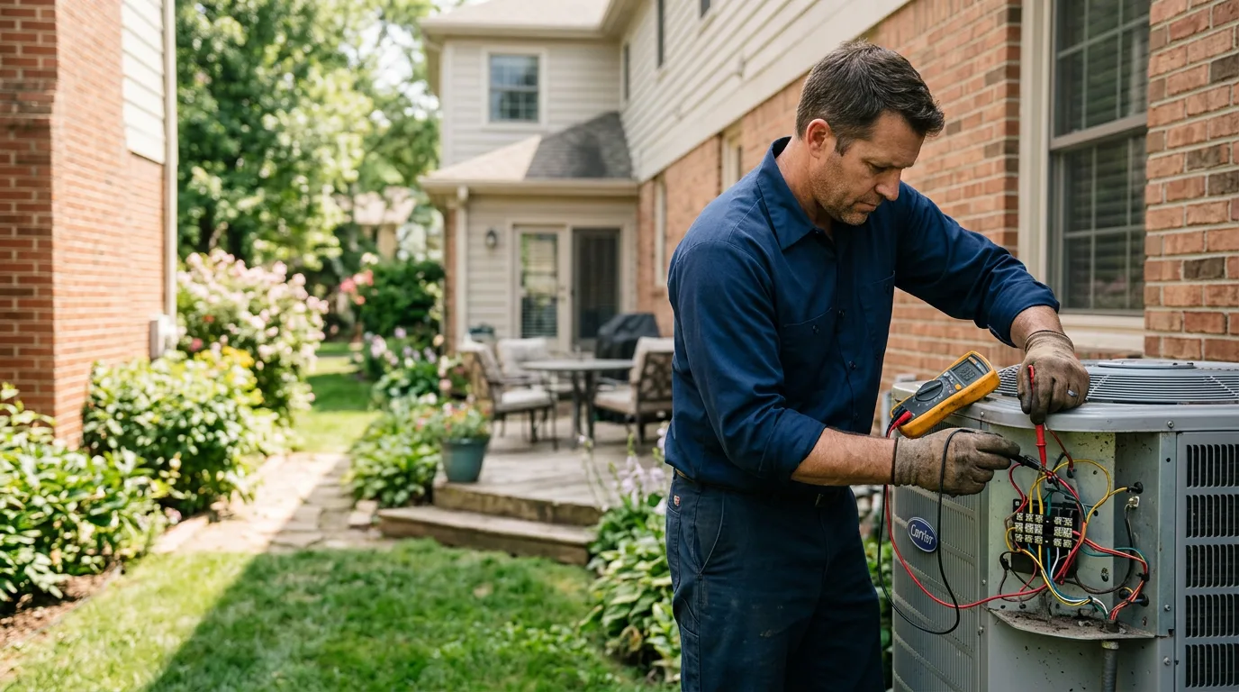 HVAC technician working near Phlox, WI